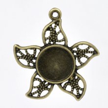 1 cabochonholder 12 mm N°08 Bronse