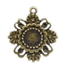 1 cabochonholder 08 mm N°06 Bronse