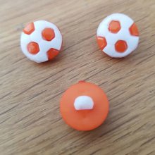 Fancy knapp for barnefotball N°07 oransje