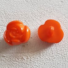 Fantasiknapper for barn og babyer Blomstermotiv nr. 01-10 Oransje