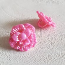 Knappefantasi, barn, babyer Blomstermønster N°02-06 Pink