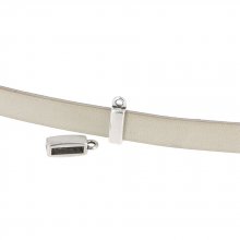 13 mm Zamak gjennomløp N°23 Sølv