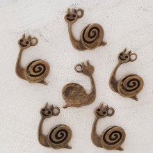 Snegle charm N°01 Bronse