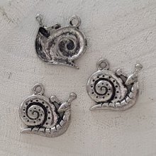 Snegle charm N°02 Sølv