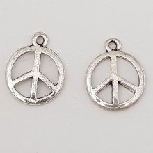 Peace & Love Charm nr. 03 Sølv x 10 stykker