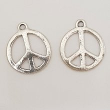 Peace & Love Charm N°09 Sølv