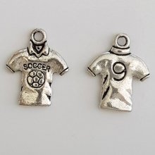 Sølv Fotballskjorte Charm Sport Ball