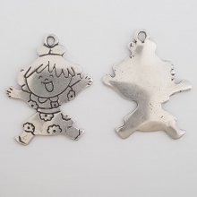 Barneanheng N°35 Zamak (Sølvbelagt)