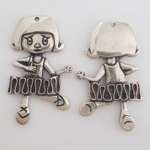 Barneanheng N°38 Zamak (Sølvbelagt)