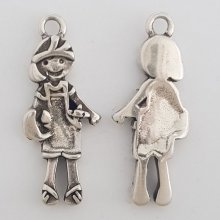 Barneanheng N°40 Zamak (Sølvbelagt)