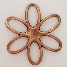Flower Charm Metal N°003 Kobber