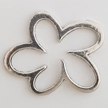 Flower Charm Metal N°004 Sølv