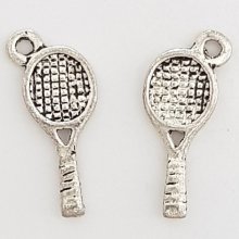 Charm Tennis Racket Sport N°05 Sølv