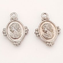 Kvinne Cameo charm N°02 Sølv