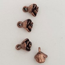 Flower Charm Metal N°036 Kobber