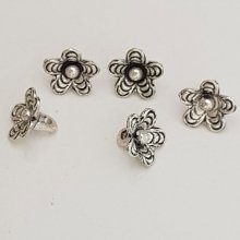Flower Charm Metal N°039 Sølv