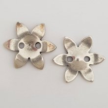 Flower Charm Metal N°090 Sølv Zamak