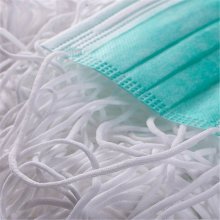 Elastisk maske Polyester rund hvit 5 mm x 10 meter