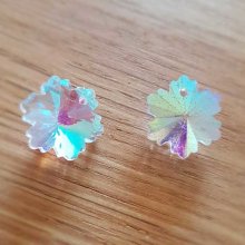 Blomsteranheng i fasettert glass N°02-01
