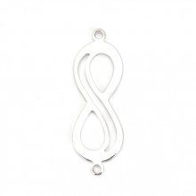 Kobling 'Infinity' symbol 18k platina kobber