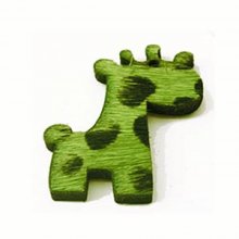 Giraffpels Grønn 26x34mm x 1