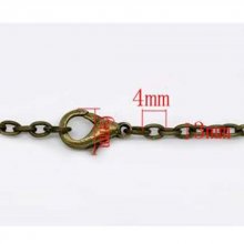 Halskjede Bronse mesh forçat 45,7 cm