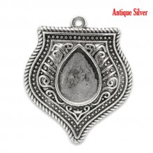 Cabochon Dråpeholder N°01 Aldrende Sølv