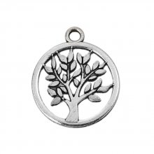 Livets tre i sølv amulett N°02