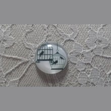 rund glass cabochon 10mm fugler 003 