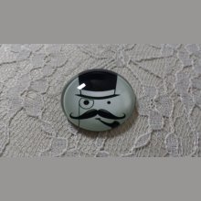 glass cabochon rund 25mm bart 017 