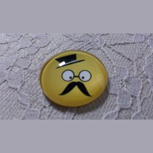 glass cabochon rund 25mm bart 016 