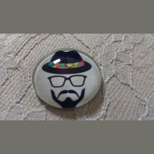 glass cabochon rund 25 mm bart 006 