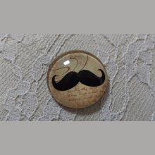 glass cabochon rund 25mm bart 005 