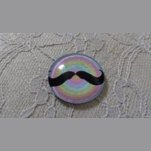 glass cabochon rund 25 mm bart 001 