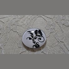 cabochon runde glass 25mm fugler 022 