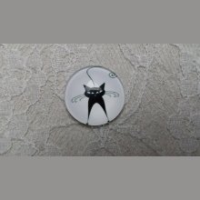 glass cabochon rund 25mm kat 018 