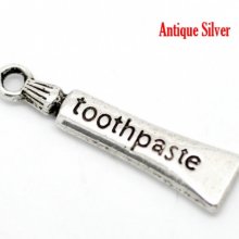 Tannkremtube Charm Sølv