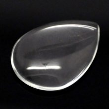 10 Cabochons Drops 18 x 25 mm i klart forstørrelsesglass N°25