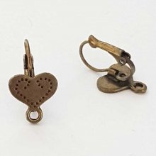 Dormeuse Øredobber Stativ N°107 x 1 Par Bronse