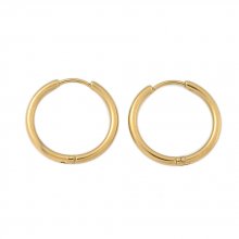 Support Boucle d'oreille Créole Huggie Acier Inoxydable N°02-25 mm 01