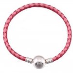 Europeisk flettet armbånd Clip 02 21cm