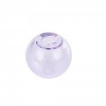 1 rund glasskule for å fylle 12mm Lilla