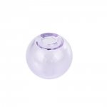 1 rund glasskule for å fylle 20mm Lilla