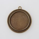 10 x 30mm bronse cabochonholdere, cabochon anheng 88AB 