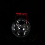 Glasskuler runde 12mm 20 stykker å fylle