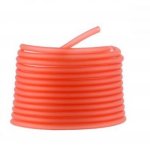 1 meter Pvc Hollow Cord 3 mm Lys rød