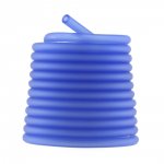 1 meter Pvc Hollow Cord 5 mm Blå Middels