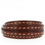 Flat Safari kalveskinn 10 mm x 20 cm Sydd 1 hvit tråd