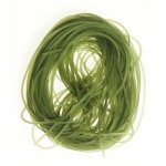 1 meter 1,5 mm PVC-tråd olivengrønn.