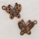 Sommerfugl amulett nr. 14 Bronse
